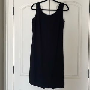 NWT MSK Black Lined Sleeveless Shift Dress Size 6